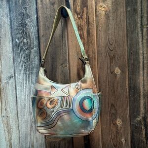 Vintage Anushka Hand Painted Leather Bag